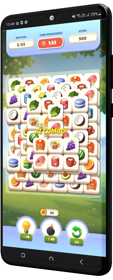 Lucky Tile tile-matching gameplay